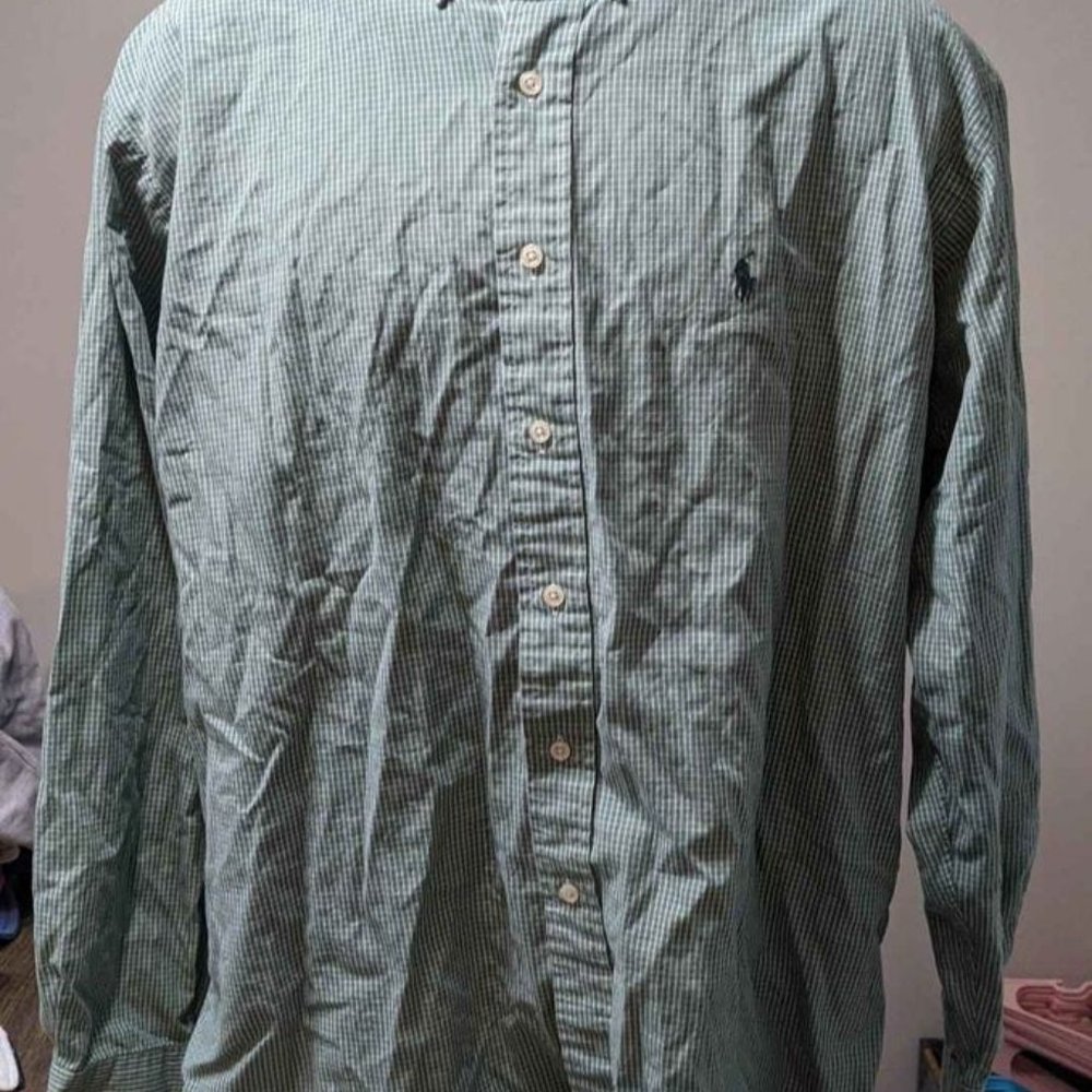 Ralph Lauren Blake Green Large Button Down Shirt